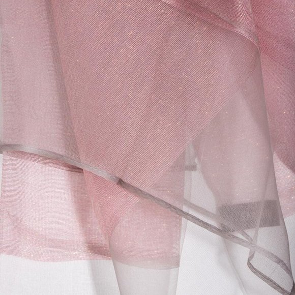 SAACHI Artist Handcrafted 100% Silk Sparkle Sheer Blush with Gold Threads - Picture 4 of 4